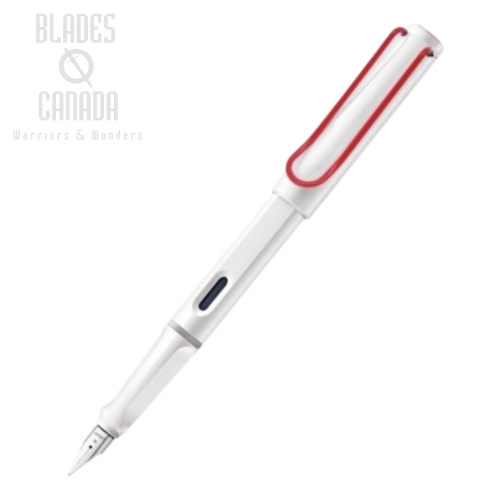 Lamy Safari Fountain Pen - White with Red Clip - Fine