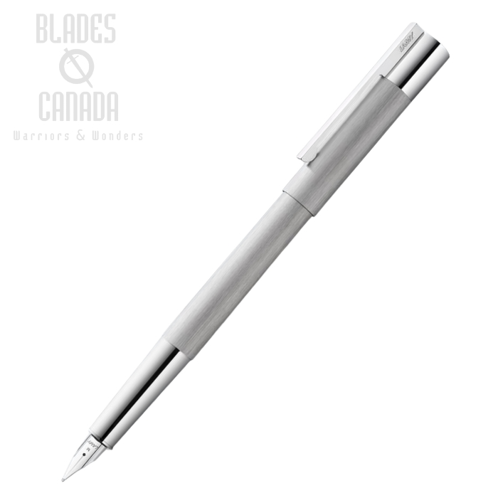 Lamy Scala Fountain Pen - Brushed, Medium Nib