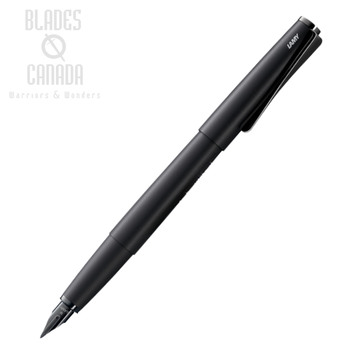 Lamy Studio LX Fountain Pen, LX all Black Steel, Medium, L066LXM