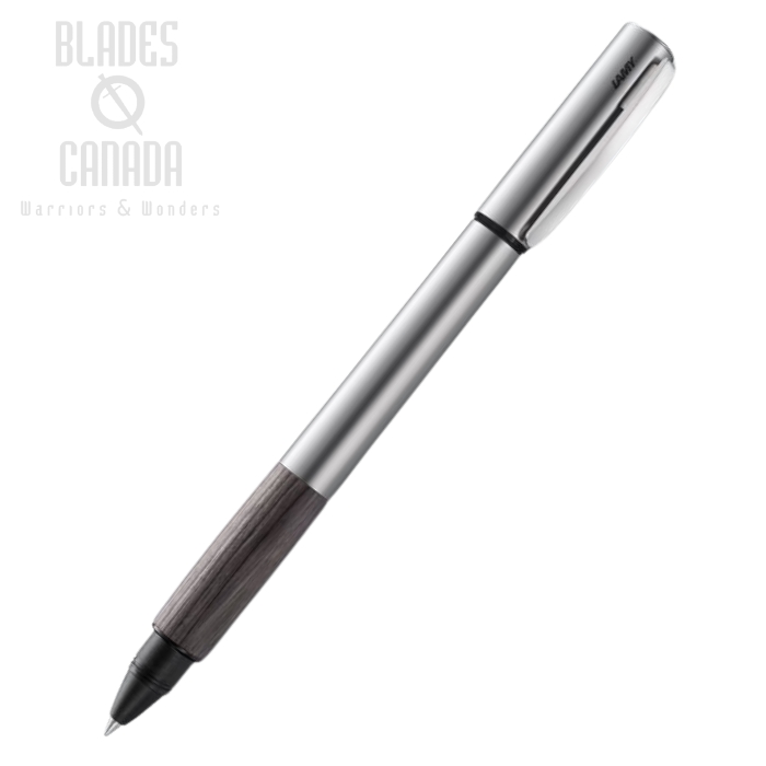 Lamy Accent Rollerball Pen - Aluminum With Grey Wood Grip