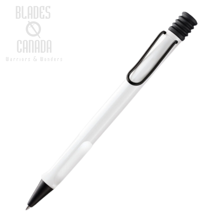Lamy Safari Ballpoint Pen, Ltd Edition, Shiny White with Black Clip, 219WHBK