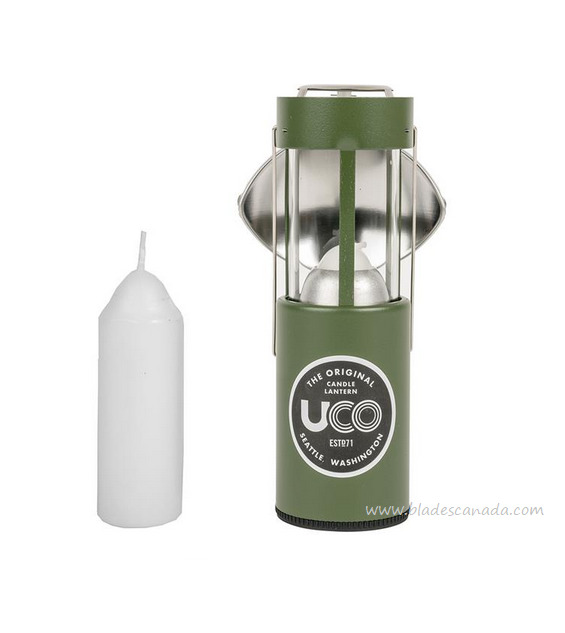 UCO Original Candle Lantern Kit, Powder Coat Green, L-C-KIT-GREEN