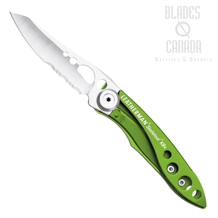 Leatherman Skeletool KBX Folding Knife, Aluminum Sublime Green, 832384