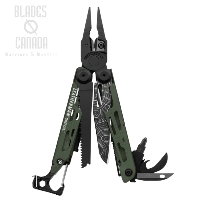 Leatherman SIGNAL Multitool, Green Topo, 832692