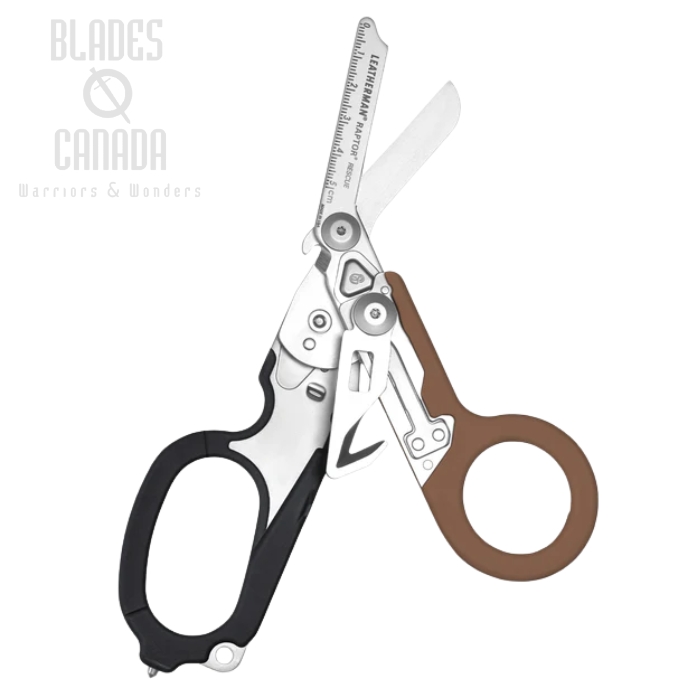 Leatherman Raptor Rescue Shears, Coyote/Black, Utility Black Sheath, 833062