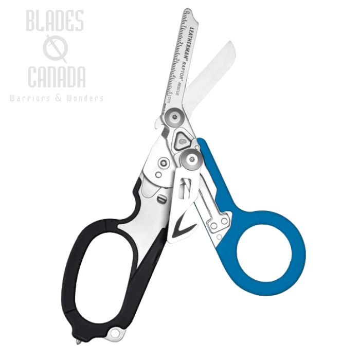 Leatherman Raptor Rescue Shears, Blue/Black, Utility Black Sheath, 833066