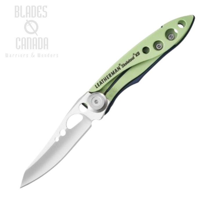 Leatherman Skeletool KB Folding Knife, 420HC, Verdant Green Aluminum, 833149
