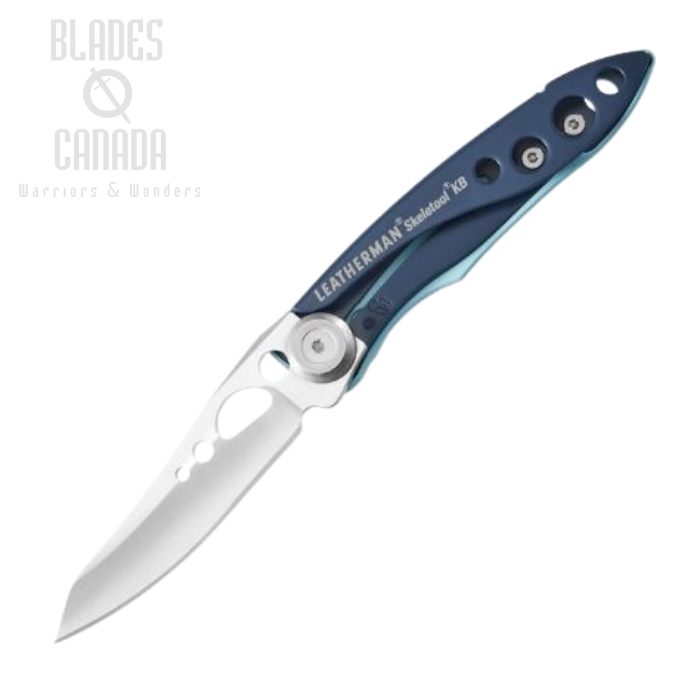 Leatherman Skeletool KB Folding Knife, 420HC, Nightshade Blue Aluminum, 833153