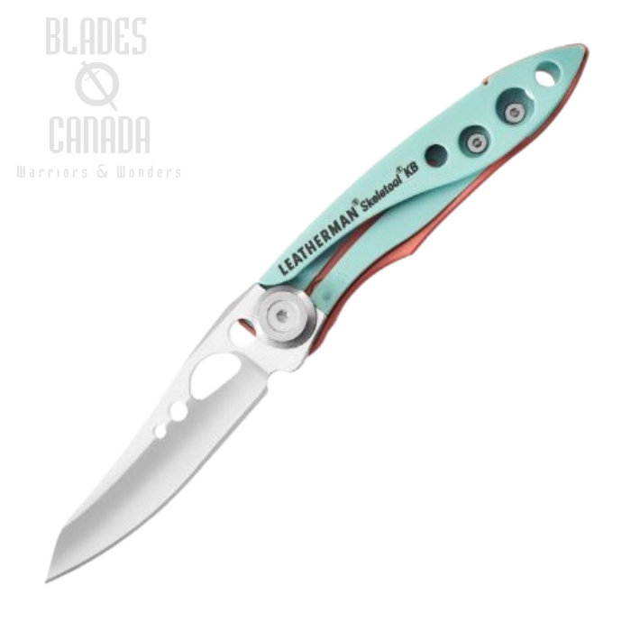 Leatherman Skeletool KB Folding Knife, 420HC, Paradise Aluminum, 833157