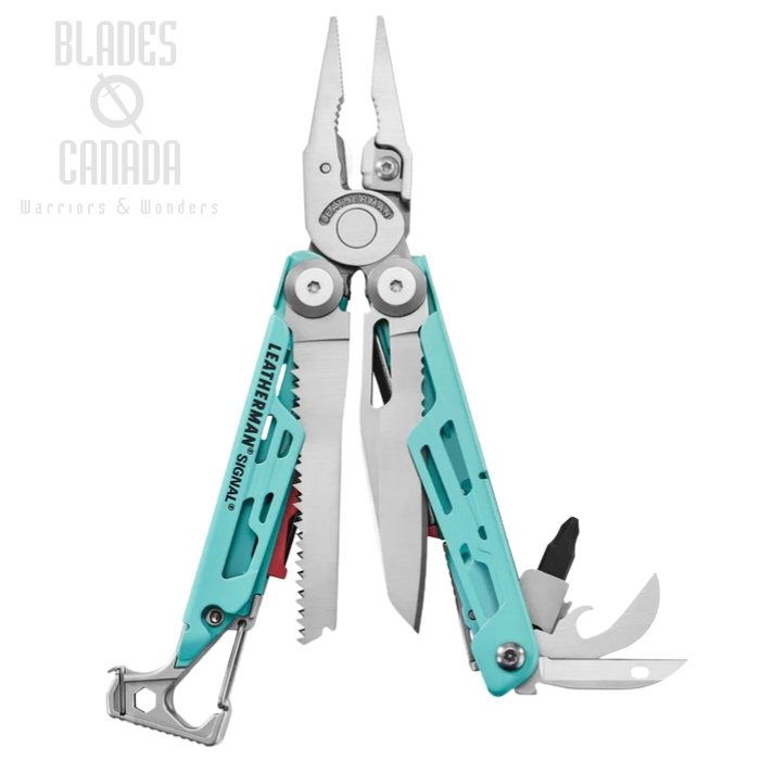 Leatherman SIGNAL Multitool, Aqua/Stainless, 833187