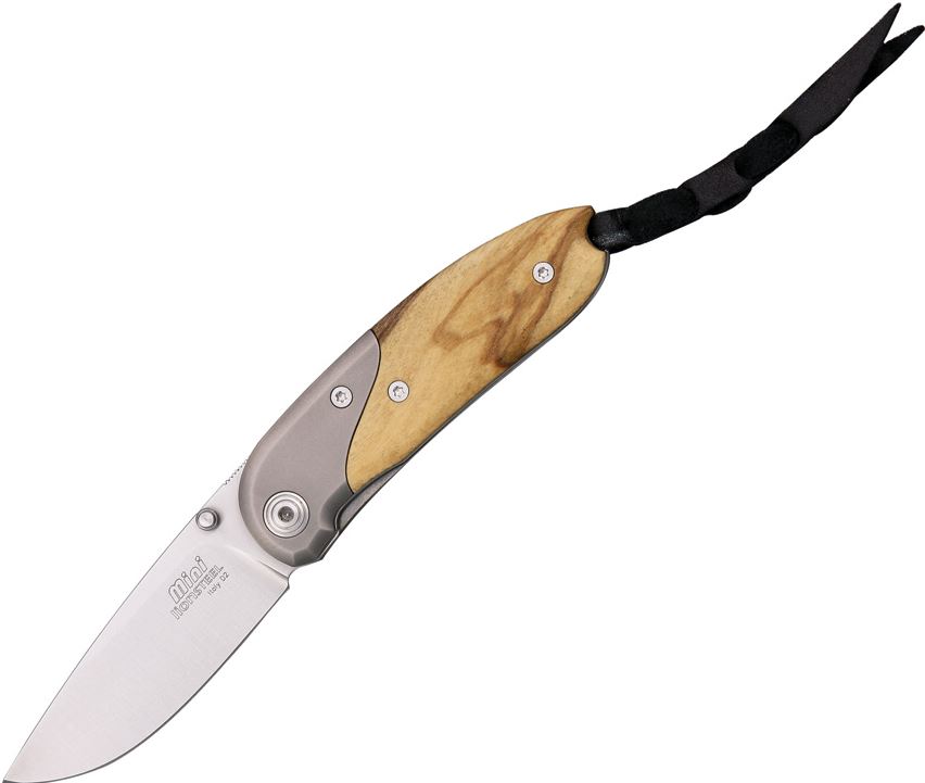 Lion Steel 8200 UL Mini Folding Knife, D2 Steel, Olive Wood, 8200 UL