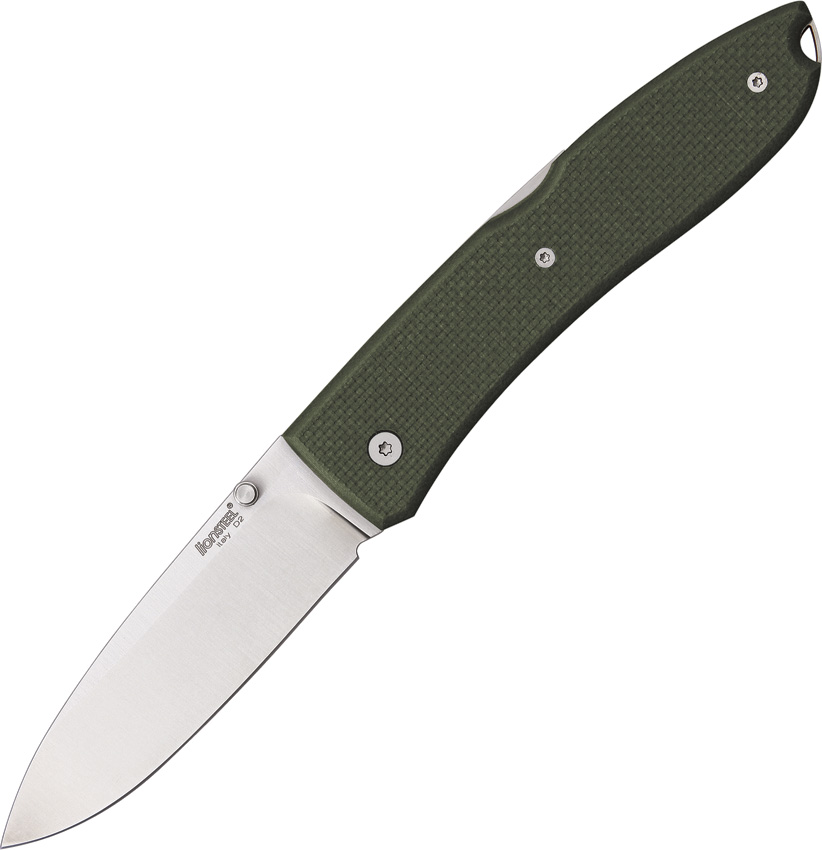 Lion Steel Big Opera Folding Knife, D2 Steel, G10 Green, 8810 GN