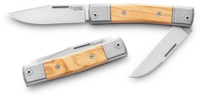 Lion Steel BM13 UL BestMAN Slipjoint Folding Knife, M390 Double Blade, Olive Wood, BM13 UL