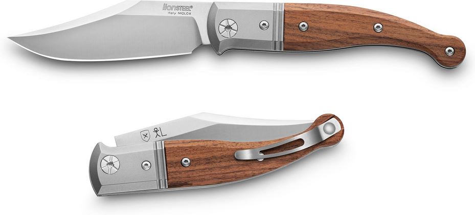 Lion Steel GT01 ST Slipjoint Folding Knife, Niolox Gitano, Santos Wood, GT01 ST