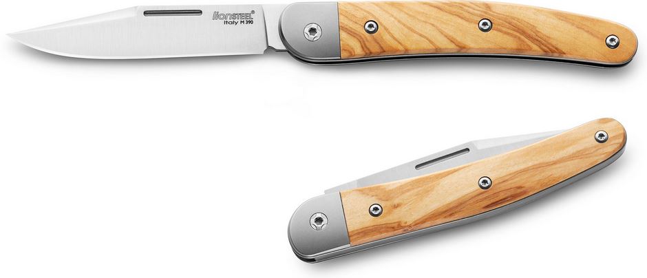 Lion Steel JK1 UL Jack Slipjoint Folding Knife, M390, Olive Wood
