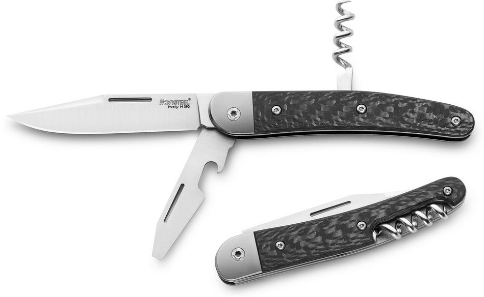 Lion Steel JK3 CF Jack Slipjoint Folding Knife, M390 Triple, Carbon Fiber
