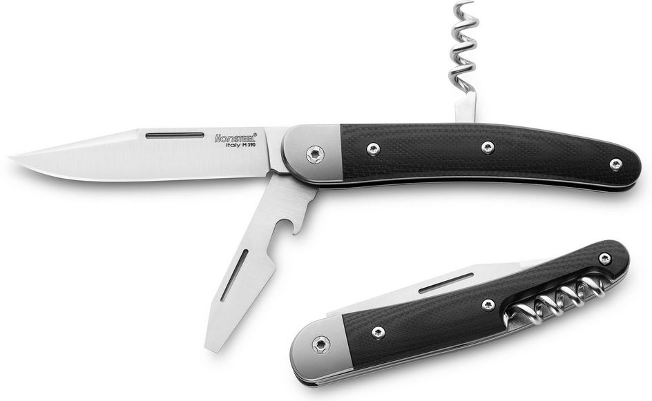 Lion Steel JK3 GBK Jack Slipjoint Folding Knife, M390 Triple, G10 Black - Click Image to Close