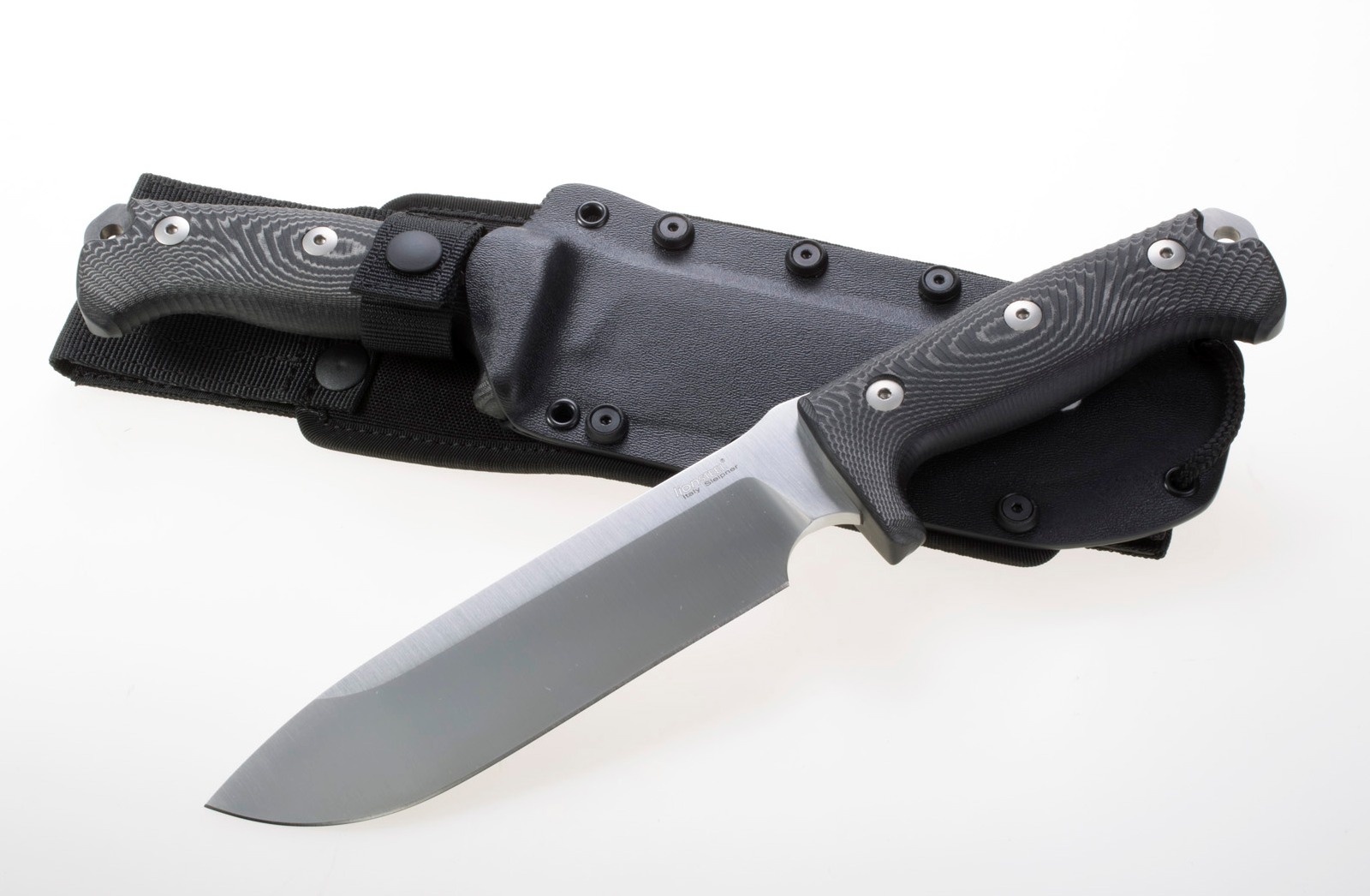 Lion Steel M7 MS Fixed Blade Knife, Sleipner, Micarta, Kydex Sheath, LSTM7MS