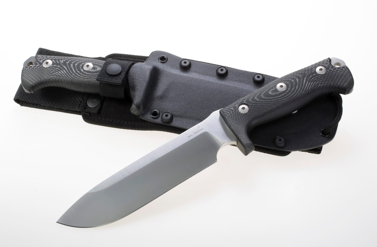 Lion Steel M7 MS Fixed Blade Knife, Sleipner, Micarta, Kydex Sheath, M7 MS