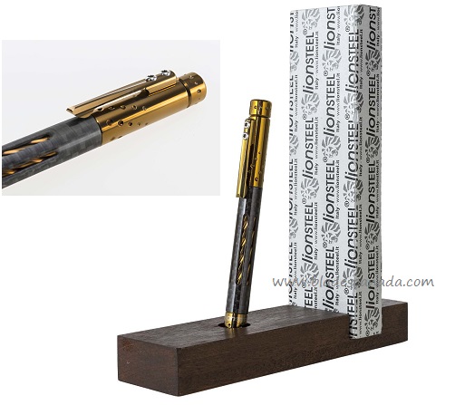 Lion Steel Nyala Pen, Carbon Fibre/Titanium Bronze Shine, LSTNYFCBRS