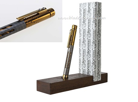 Lion Steel Nyala Pen Damascus, Titanium Bronze Shine, NY SDT BRS