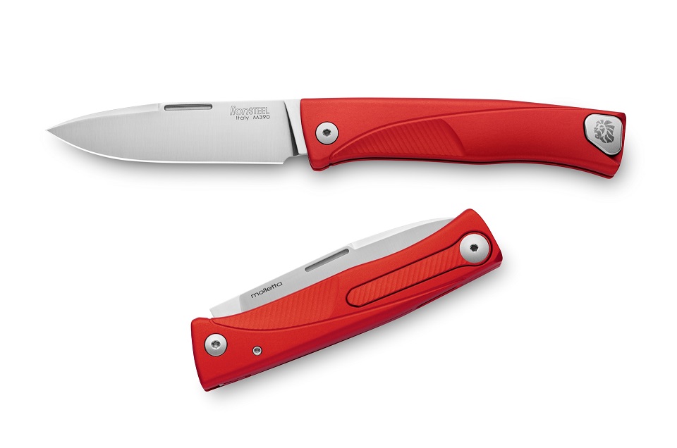 Lion Steel TL A RS Thrill Slipjoint Folding Knife, M390, Aluminum Red