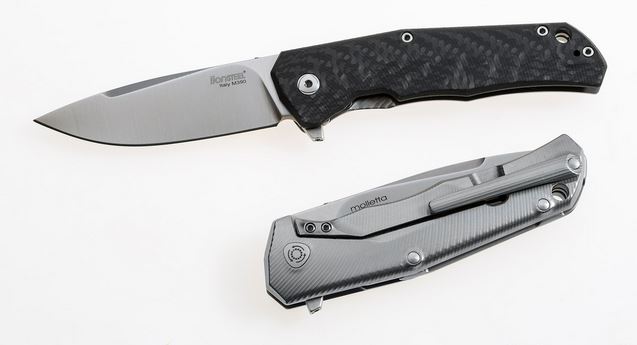Lion Steel T.R.E. Exchange Flipper Framelock Knife, M390, Titanium/Carbon Fiber