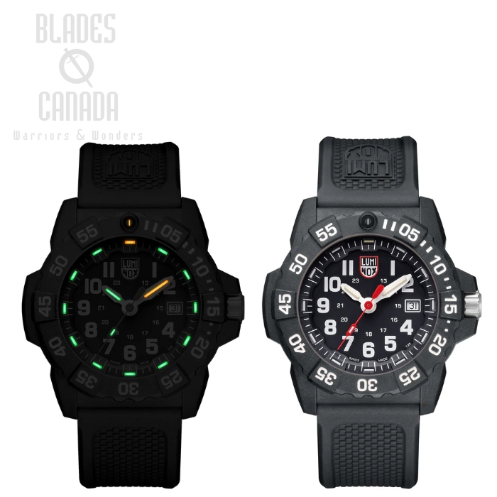 Luminox Navy Seal XS.3501.F Quartz Watch, NBR Strap Black, 45mm