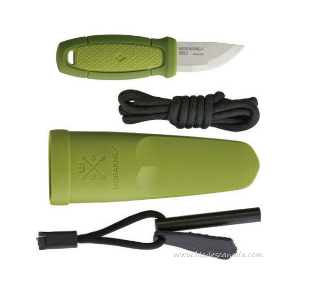 Mora Knives Eldris Fixed Blade Neck Knife Kit Green Handle w/ fire starter  12633