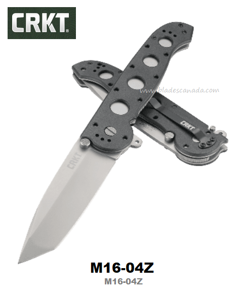 CRKT Carson Flipper Folding Knife, AUS 8, GRN Black, M16-04Z