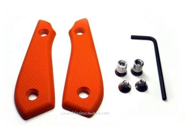 White River Bolt-On Handle Kit fo r M1 Backpacker, Textured G10 Orange, BP-BOS-TOR