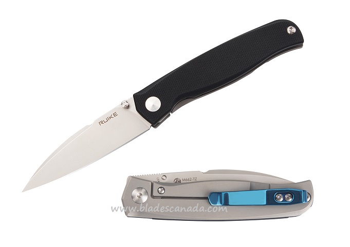 Ruike M662-TZ Framelock Folding Knife, 154CM, Titanium/G10, M662-TZ