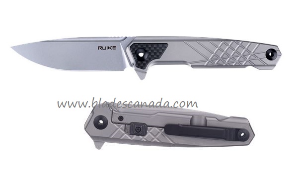 Ruike M875-TZ Flipper Framelock Knife, N690, Titanium - Click Image to Close