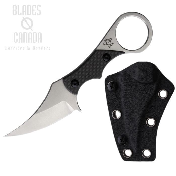 Mantis Sabot II Fixed Blade Knife, M390 Steel, Carbon Fiber, MAN8325