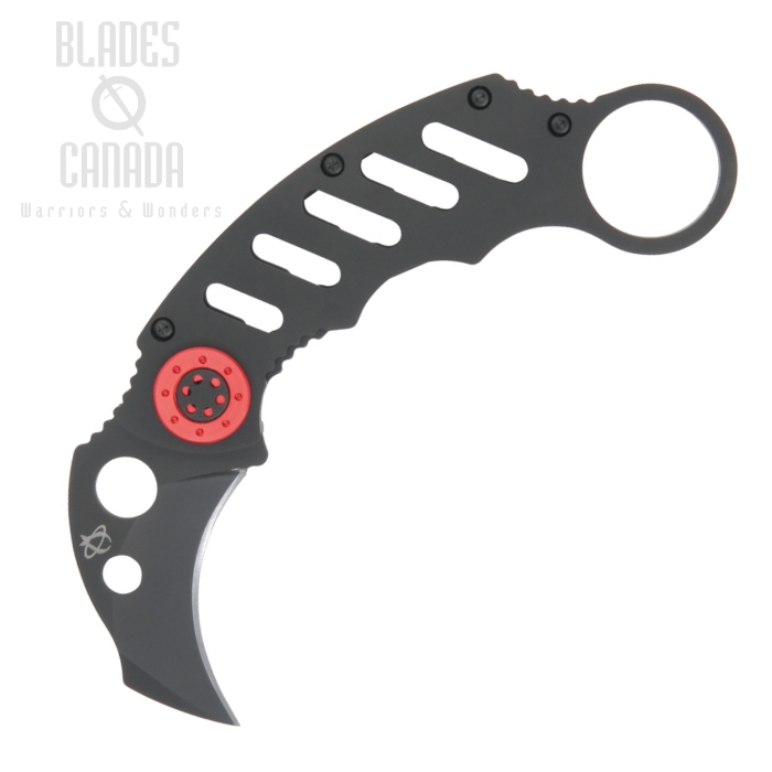 Mantis Cinq 1 Karambit Framelock Folding Knife, Blackout, MK1