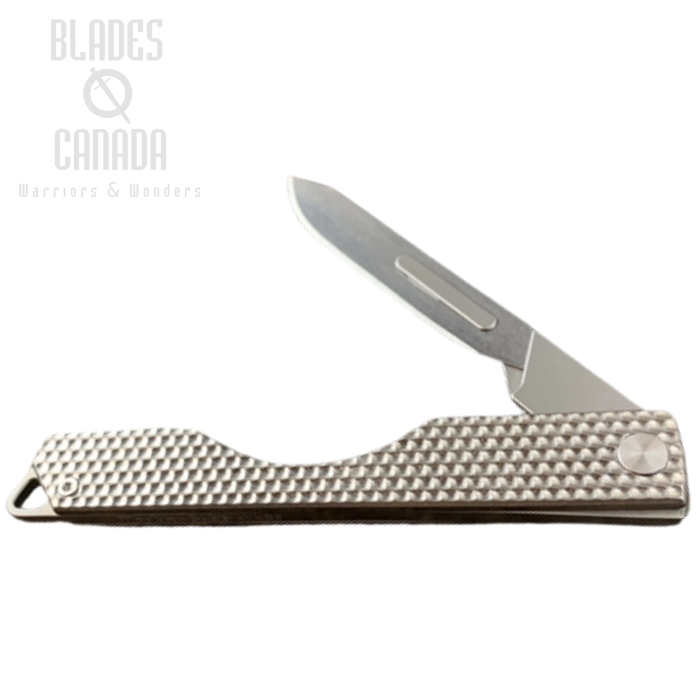 (image for) Maratac Oversized Folding Craft Scalpel Knife w/Case and Spare Blades, Titanium, 082