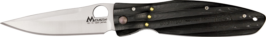 Mcusta Nobunaga Folding Knife, VG10, Micarta, MCU181