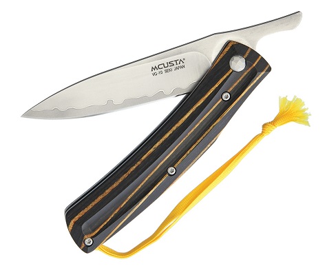 Mcusta Higonokami Friction Slipjoint Folding Knife, Staminawood, MCU192C