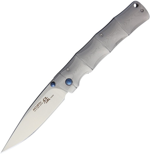 Mcusta Takeri Bamboo Folding Knife, VG10, Damascus Handle, MCU202