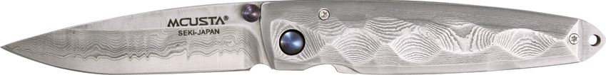Mcusta Tsuchi Folding Knife, Damascus/VG10, MCU34D