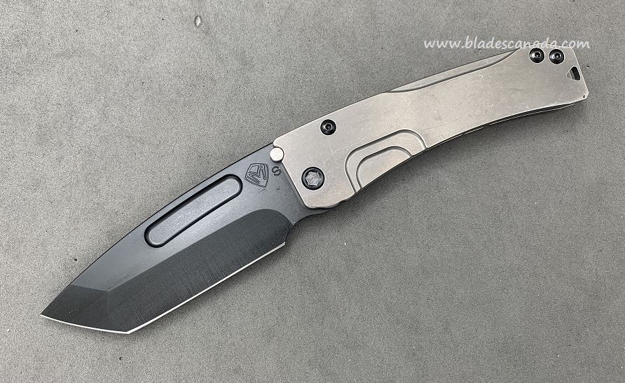 Medford Slim Midi Framelock Folding Knife, S35VN Tanto PVD, Titanium Tumble - Click Image to Close