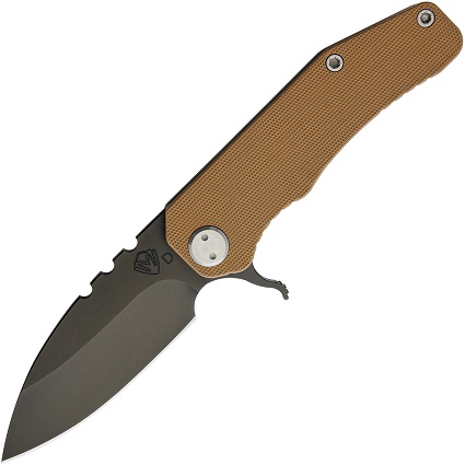 (Discontinued) Medford 187 Deployment Flipper Folding Knife, D2 Black PVD, G10 Coyote