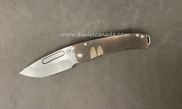 Medford Midi Marauder Folding Knife, S45VN DP Tumble, Bronzed Titanium
