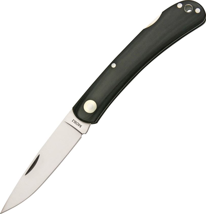 Moki Blakiston's Fish Owl Folding Knife, AUS 8, Micarta Black, 110M