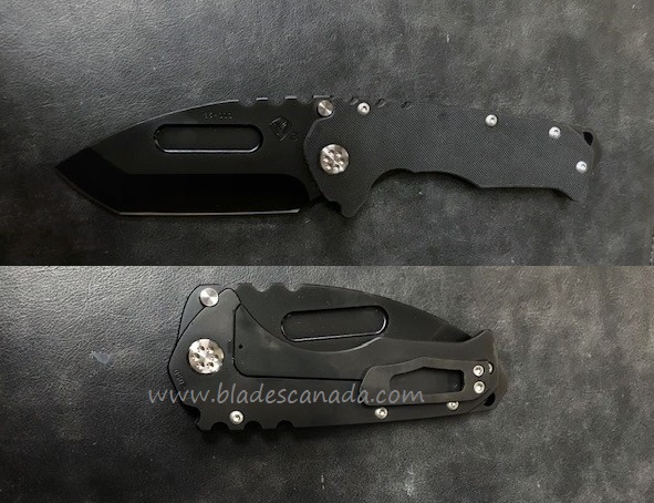 (Discontinued) Medford Praetorian Genesis G Framelock Folding Knife, S35VN Tanto Black PVD, G10 Black