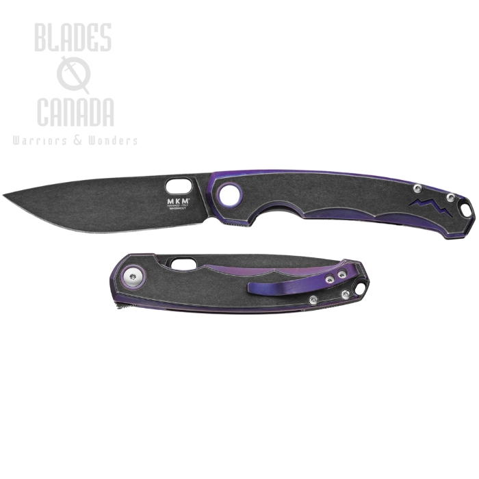 MKM Maniago Eclipse Flipper Folding Knife, Magnacut Dark SW, Titanium, MK EL-PRBKD MKM Maniago Eclipse Flipper Folding Knife, Magnacut Dark SW, Titanium, MK EL-PRBKD