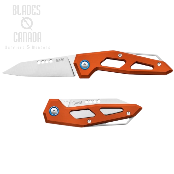 (image for) MKM Maniagio Knives EDGE M390 Orange Aluminum Slipjoint EG-AOR