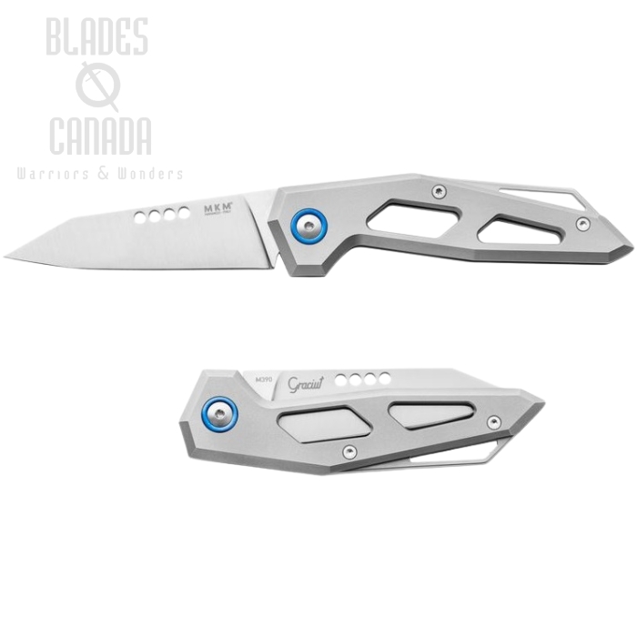 MKM Maniagio Knives EDGE M390 Titanium Slipjoint EG-T (image for) MKM Maniagio Knives EDGE M390 Titanium Slipjoint EG-T