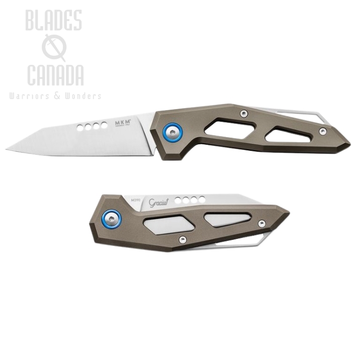 (image for) MKM Maniagio Knives EDGE M390 Titanium Bronze Slipjoint EG-TBR