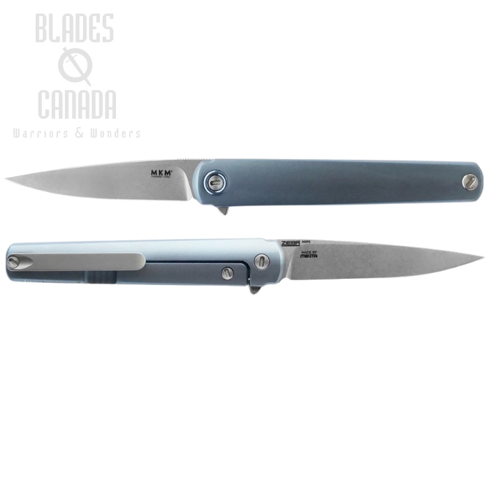 (image for) MKM Maniago Knives Flame Framelock Folder, M390 Steel, Blue Titanium Handle, FL01-TBSW